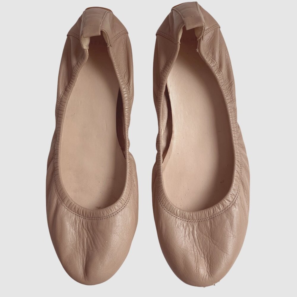 Cole Haan Jenni II Leather Ballet Flat color Maple Sugar Womens size 9.5 B